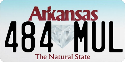 AR license plate 484MUL