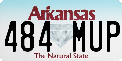AR license plate 484MUP