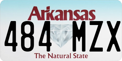 AR license plate 484MZX