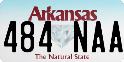 AR license plate 484NAA