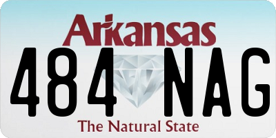 AR license plate 484NAG