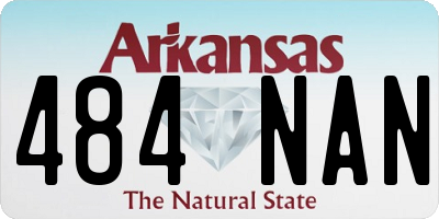 AR license plate 484NAN