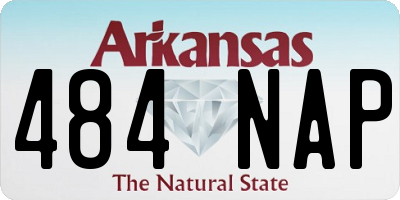 AR license plate 484NAP