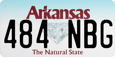 AR license plate 484NBG