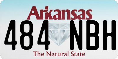 AR license plate 484NBH