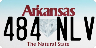 AR license plate 484NLV