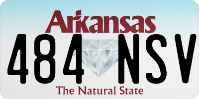 AR license plate 484NSV