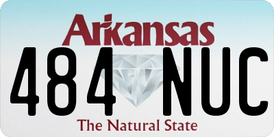 AR license plate 484NUC