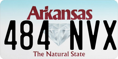 AR license plate 484NVX