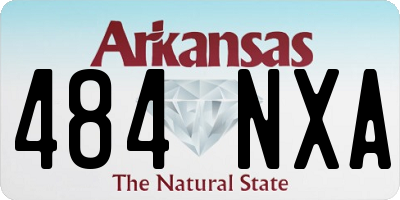 AR license plate 484NXA