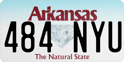 AR license plate 484NYU