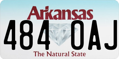 AR license plate 484OAJ