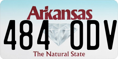 AR license plate 484ODV