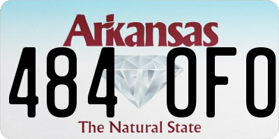 AR license plate 484OFO