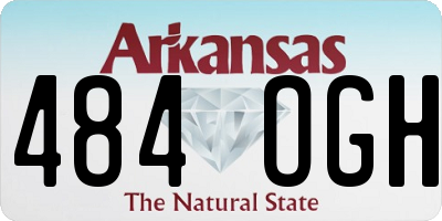 AR license plate 484OGH