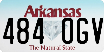 AR license plate 484OGV