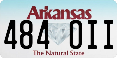 AR license plate 484OII
