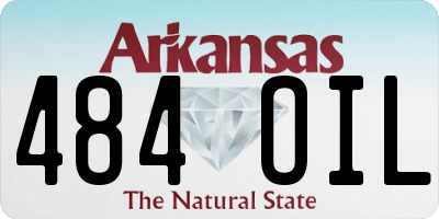 AR license plate 484OIL
