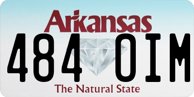 AR license plate 484OIM