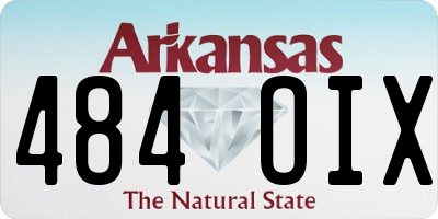 AR license plate 484OIX
