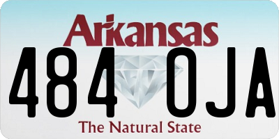 AR license plate 484OJA