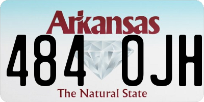 AR license plate 484OJH