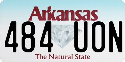 AR license plate 484UON