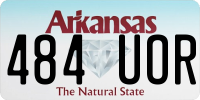AR license plate 484UOR