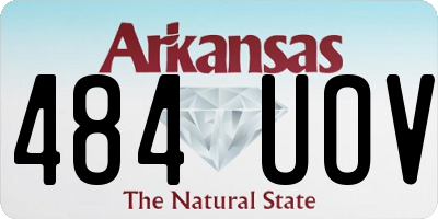AR license plate 484UOV