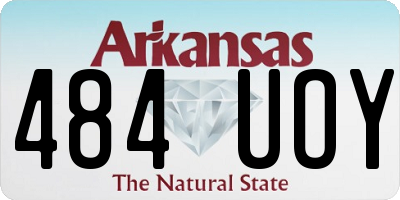 AR license plate 484UOY