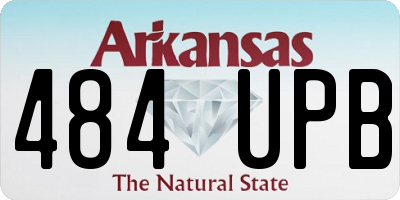 AR license plate 484UPB