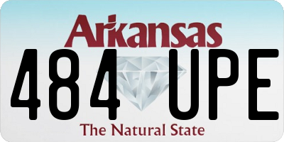 AR license plate 484UPE