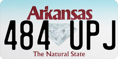 AR license plate 484UPJ