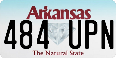 AR license plate 484UPN
