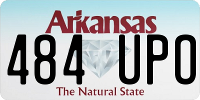 AR license plate 484UPO