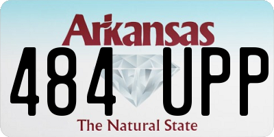 AR license plate 484UPP