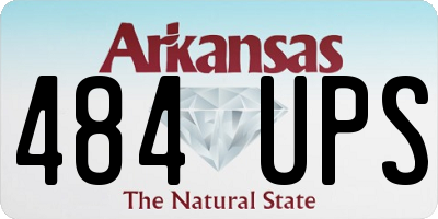 AR license plate 484UPS