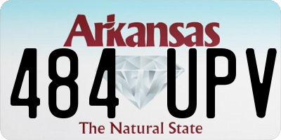 AR license plate 484UPV