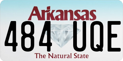 AR license plate 484UQE