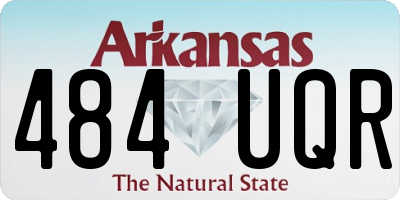 AR license plate 484UQR