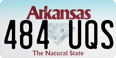 AR license plate 484UQS