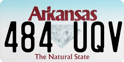AR license plate 484UQV