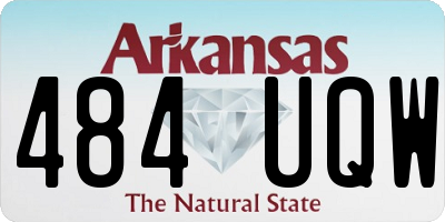 AR license plate 484UQW