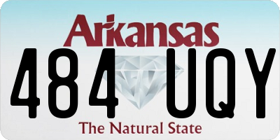 AR license plate 484UQY