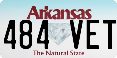 AR license plate 484VET