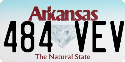 AR license plate 484VEV