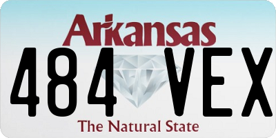 AR license plate 484VEX