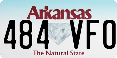 AR license plate 484VFO