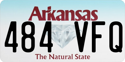 AR license plate 484VFQ