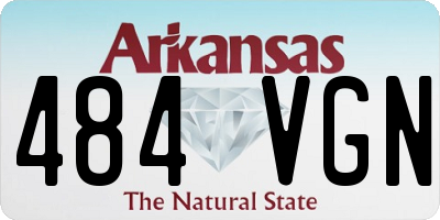 AR license plate 484VGN